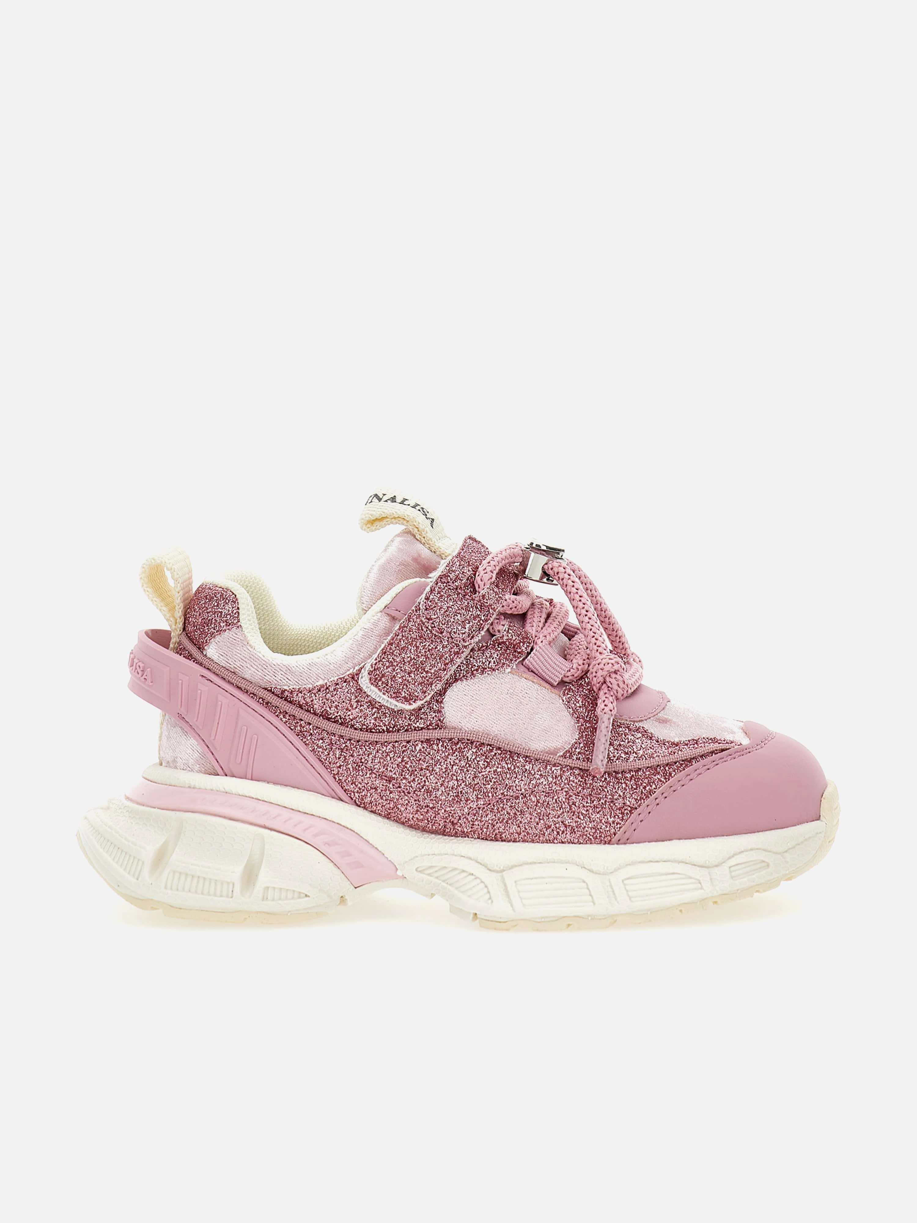 Ready To Ship Niche style special Girls Chunky Glitter Trainers in Pink Comprehensive Satisfaction Sleek & Modern