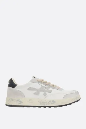 Nous sneaker in smooth leather and suede