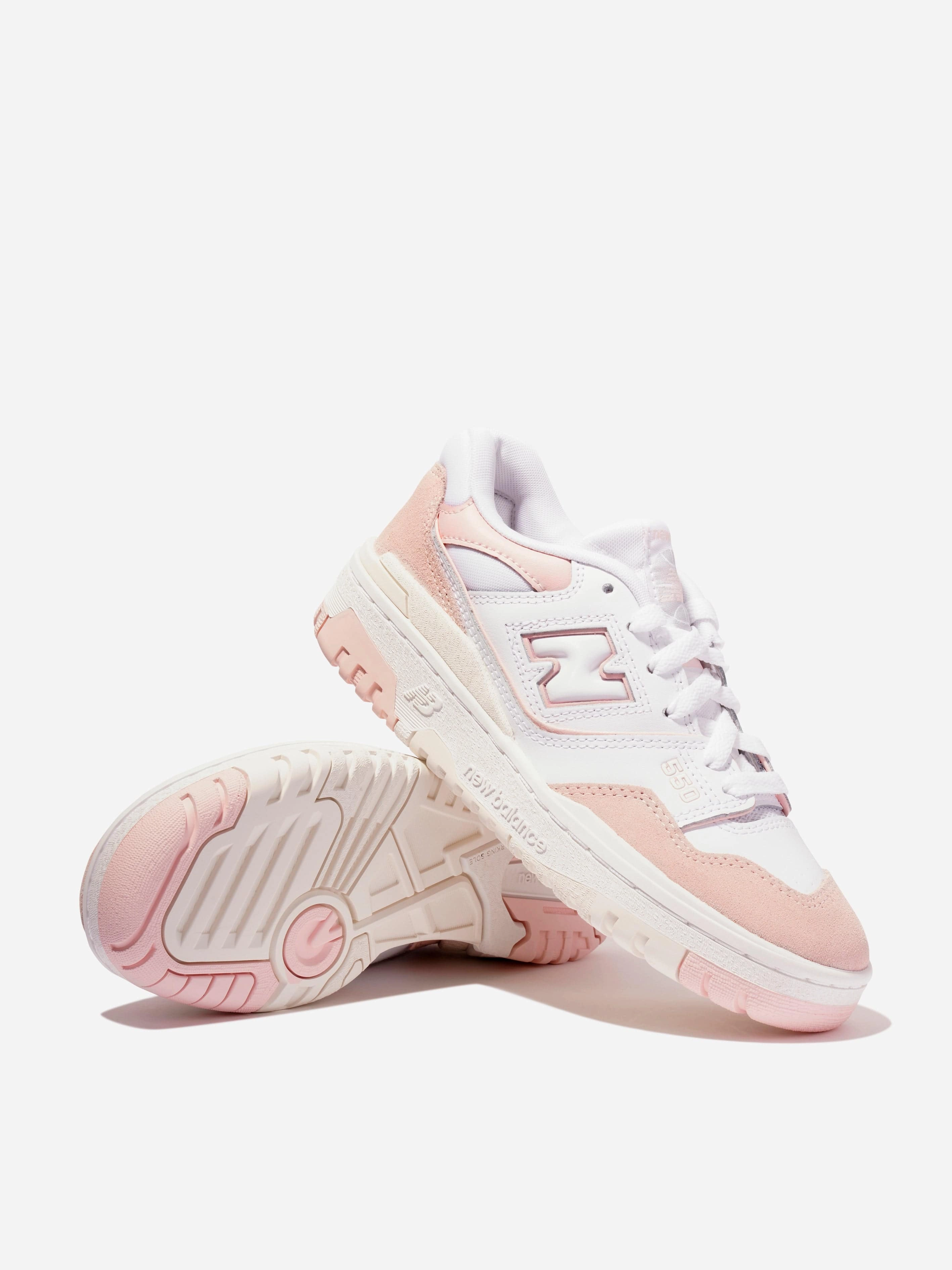 New Balance Girls 550 Logo Trainers in Pink Everyday, Looks That Wow