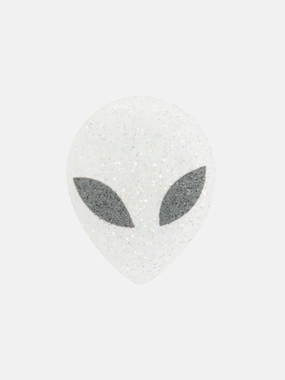Buy Smart Office Goodie Crocs Kids Glitter Alien Head Jibbitz Charm in Silver User-Friendly Bold Choice, Great Price