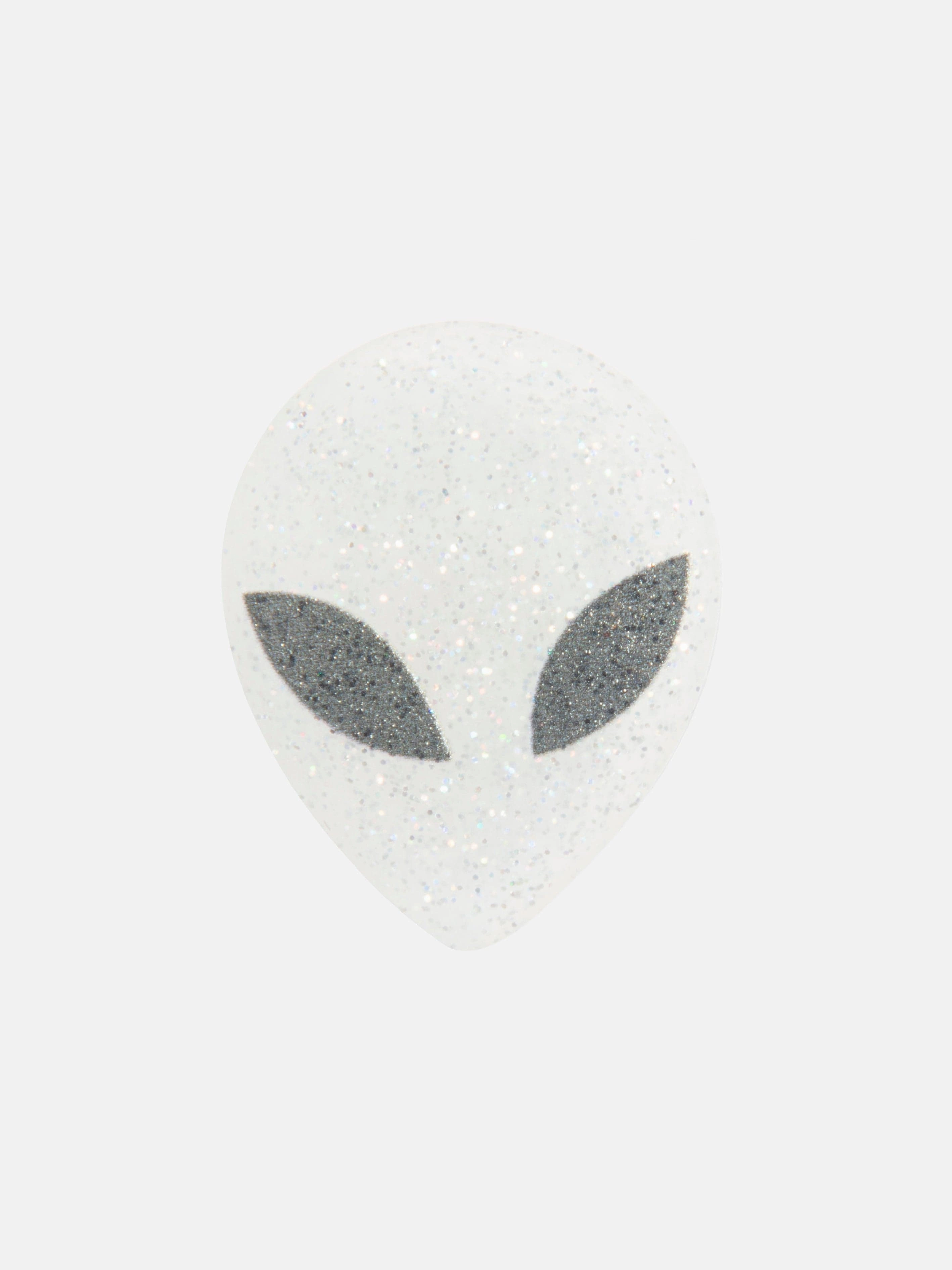 Buy Smart Office Goodie Crocs Kids Glitter Alien Head Jibbitz Charm in Silver User-Friendly Bold Choice, Great Price