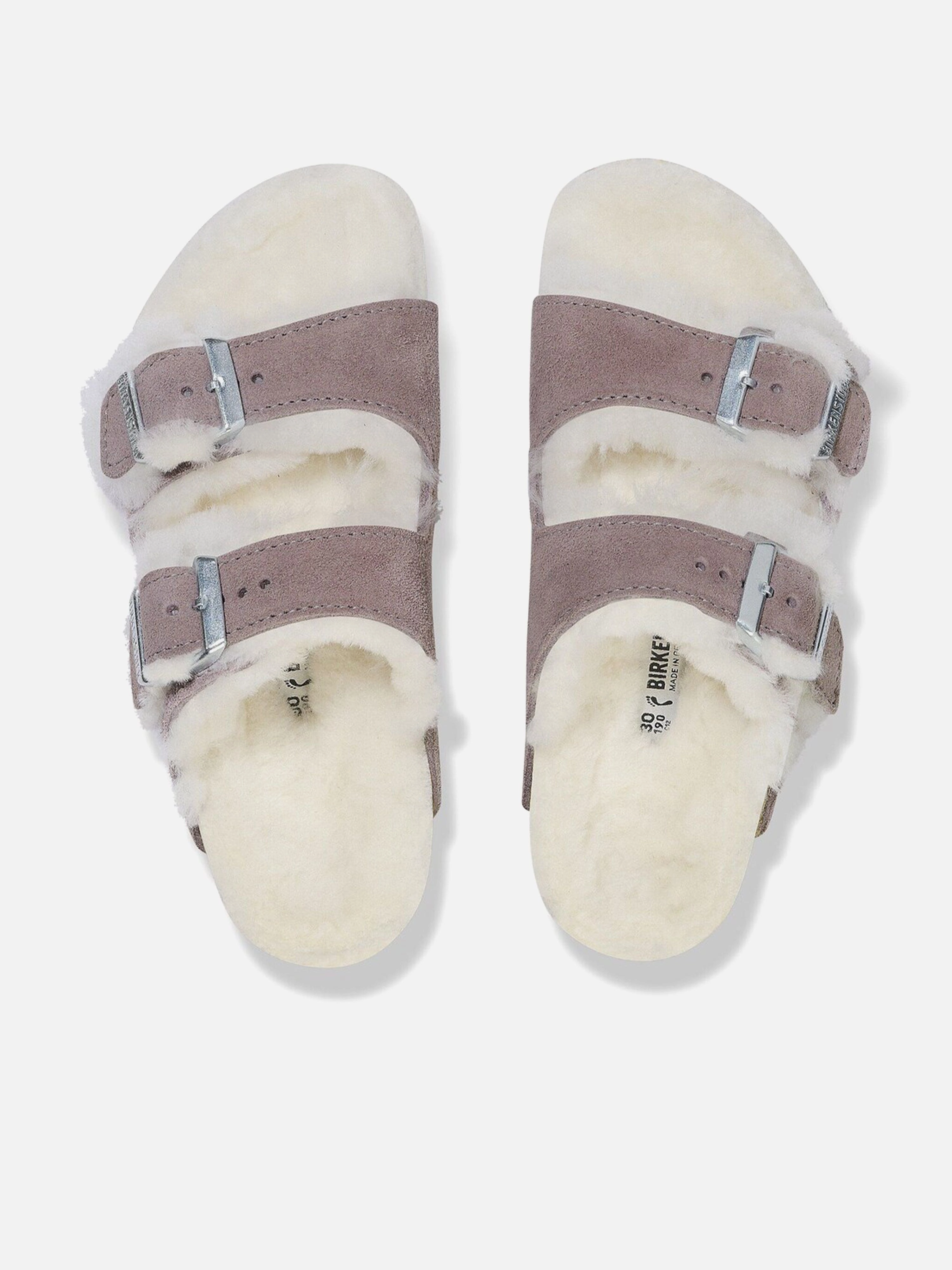 Easy Checkout, Looks That Wow, Secure Fit BIRKENSTOCK Girls Arizona Shearling Sandals in Purple