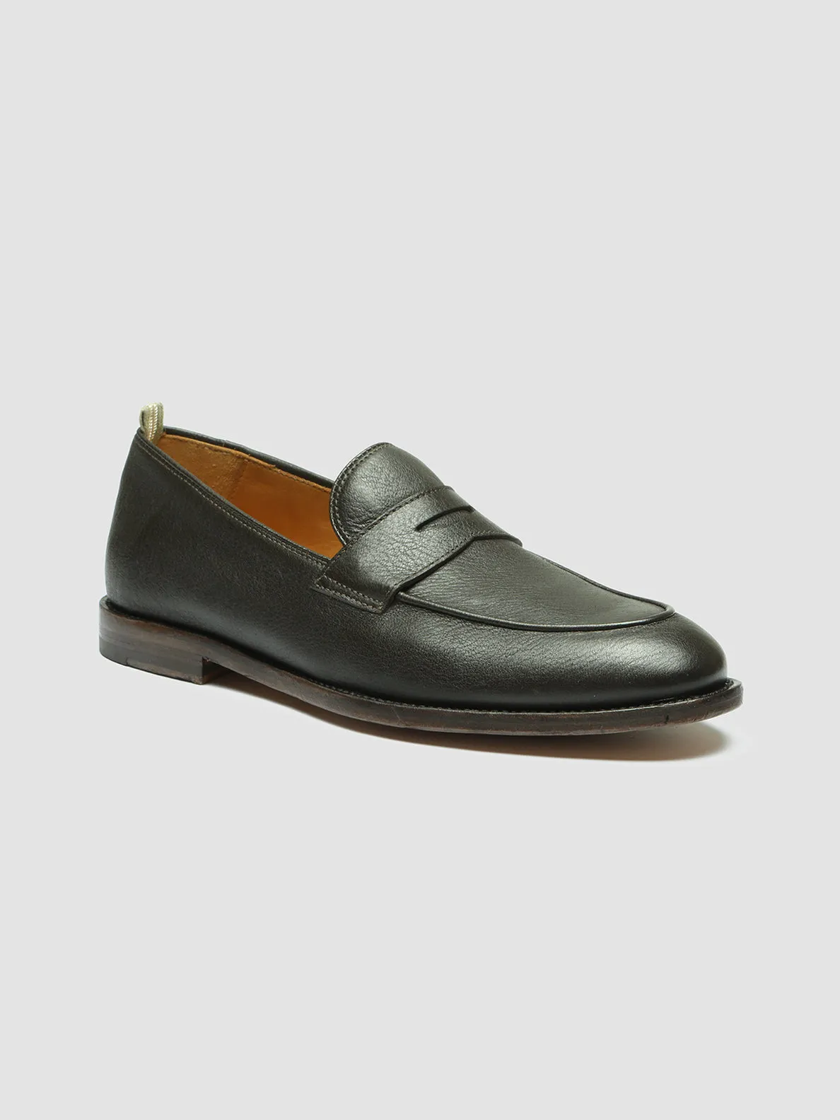 OPERA 001 - Dark Brown Leather Penny Loafers