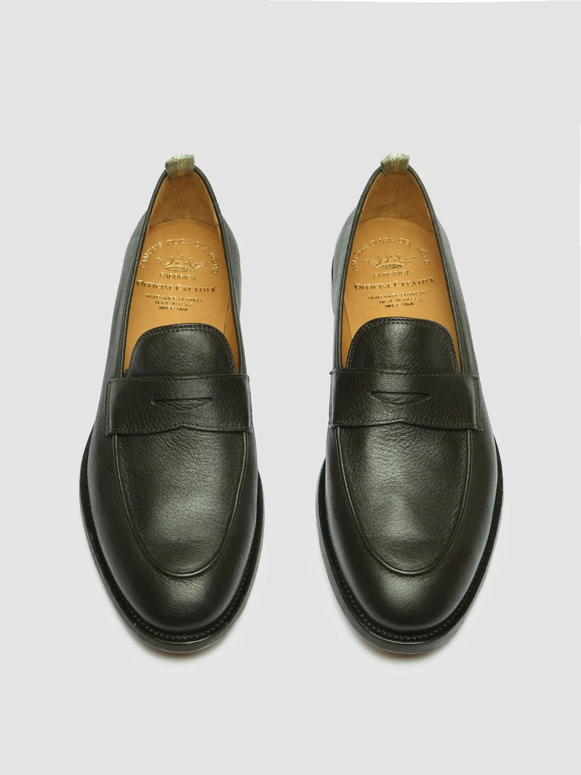 OPERA 001 - Dark Brown Leather Penny Loafers
