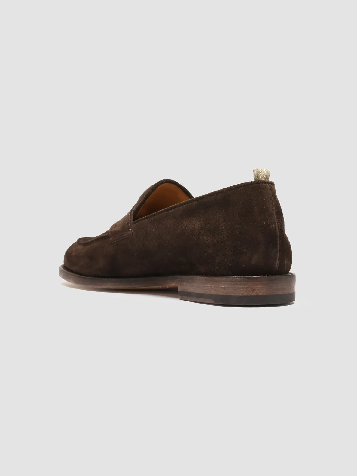 OPERA 001 - Dark Brown Suede Penny Loafers