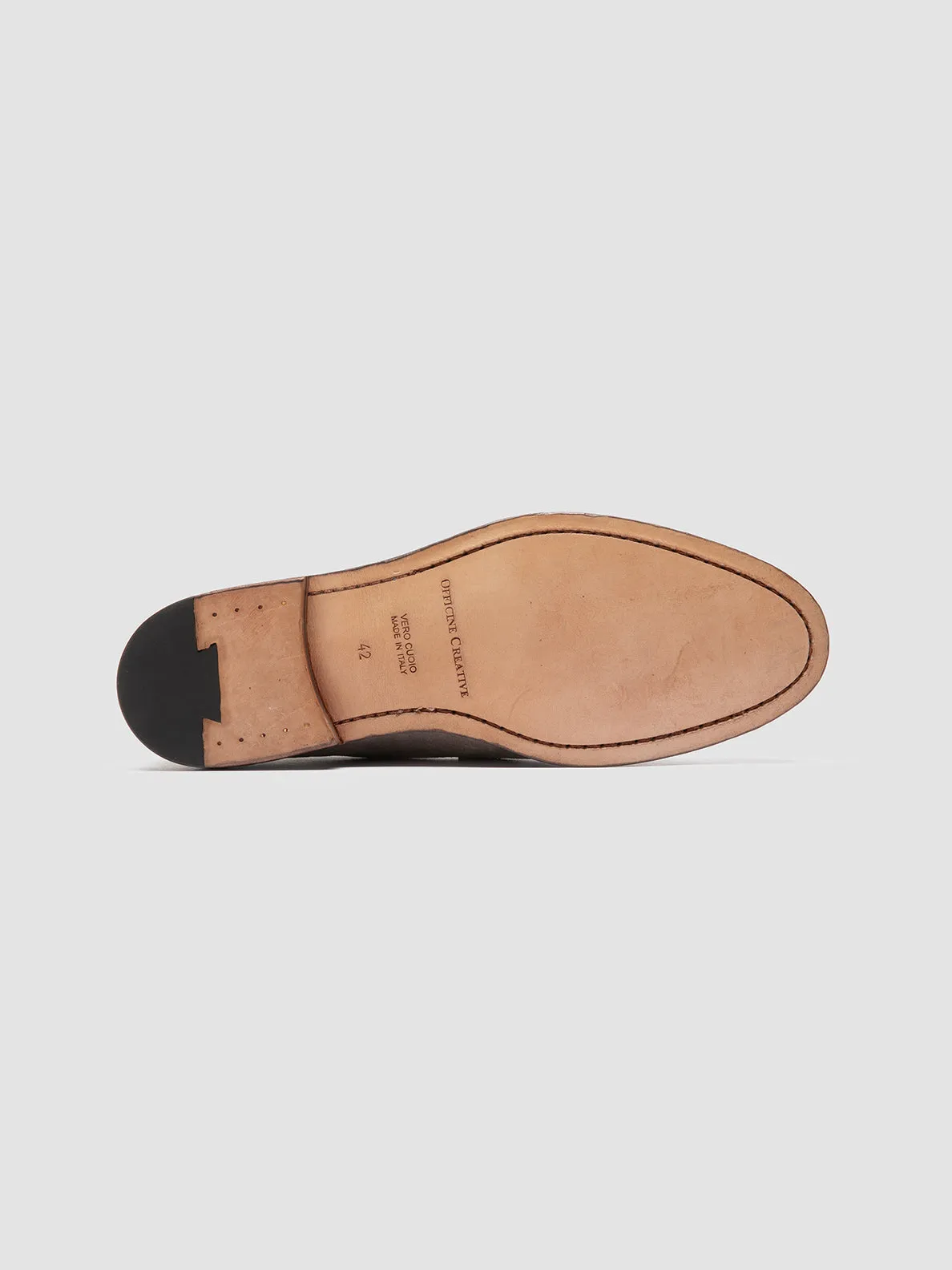 OPERA 001 - Grey Suede Penny Loafers