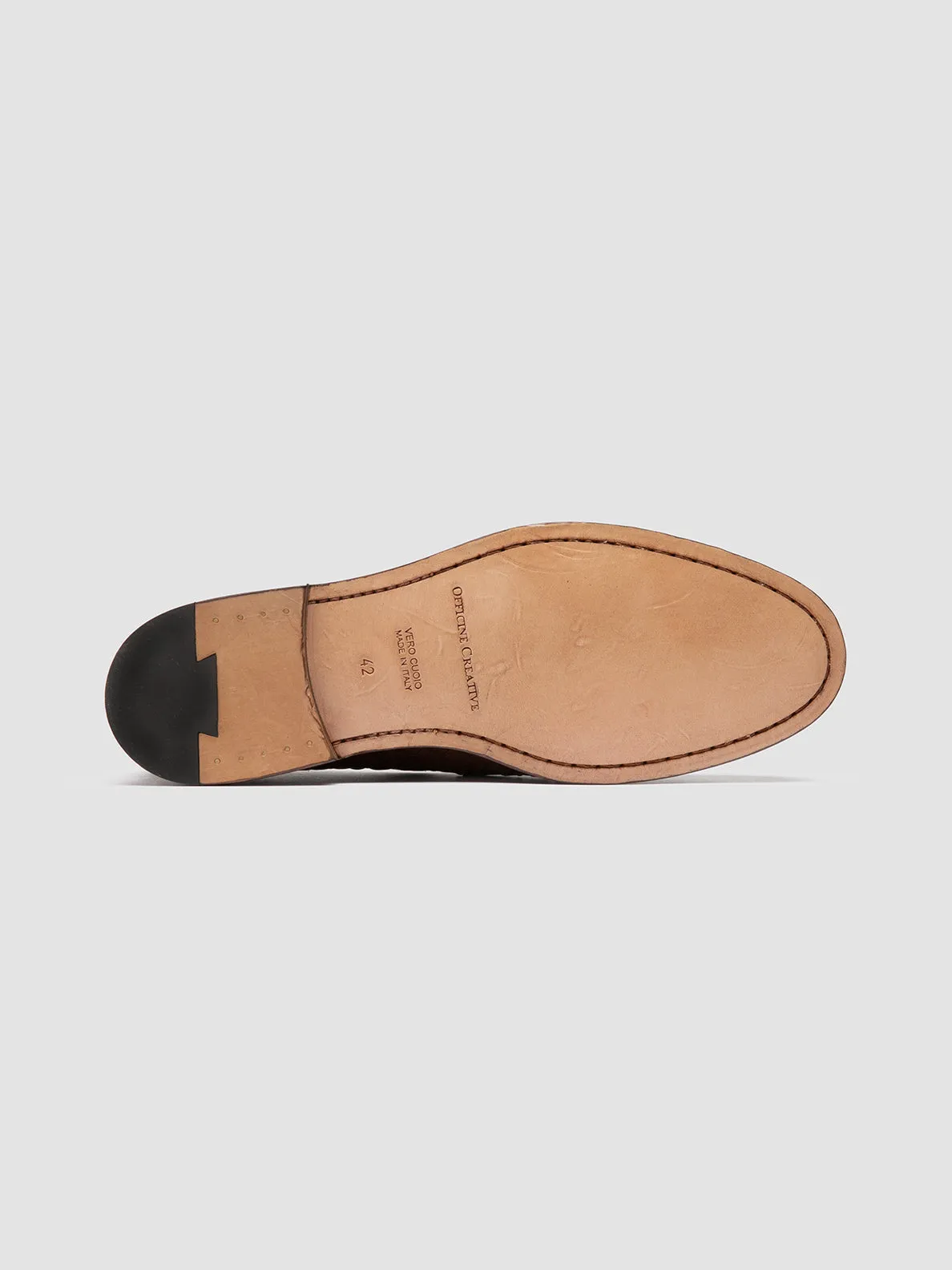 OPERA 003 - Light Brown Leather Penny Loafers
