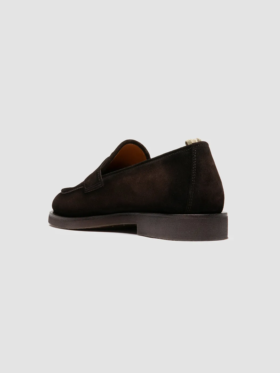 OPERA FLEXI 101 - Dark Brown Suede Penny Loafers