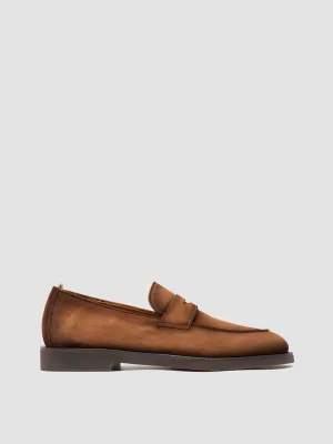 OPERA FLEXI 101 - Light Brown Suede Penny Loafers