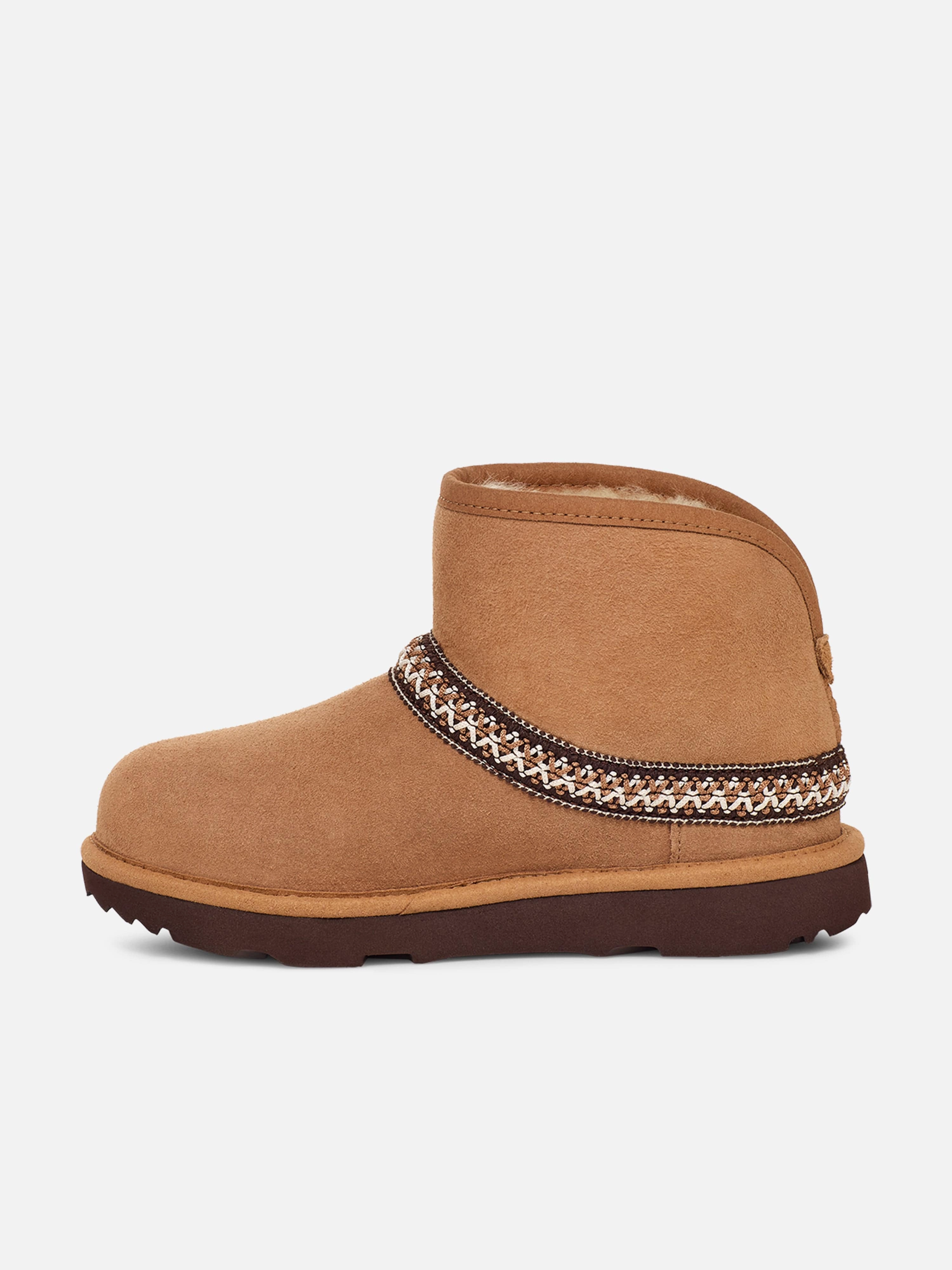 Luxury, Canvas Crossbody Bag For Travel, All-Day Comfort UGG Kids Classic Mini Crescent Boots in Brown