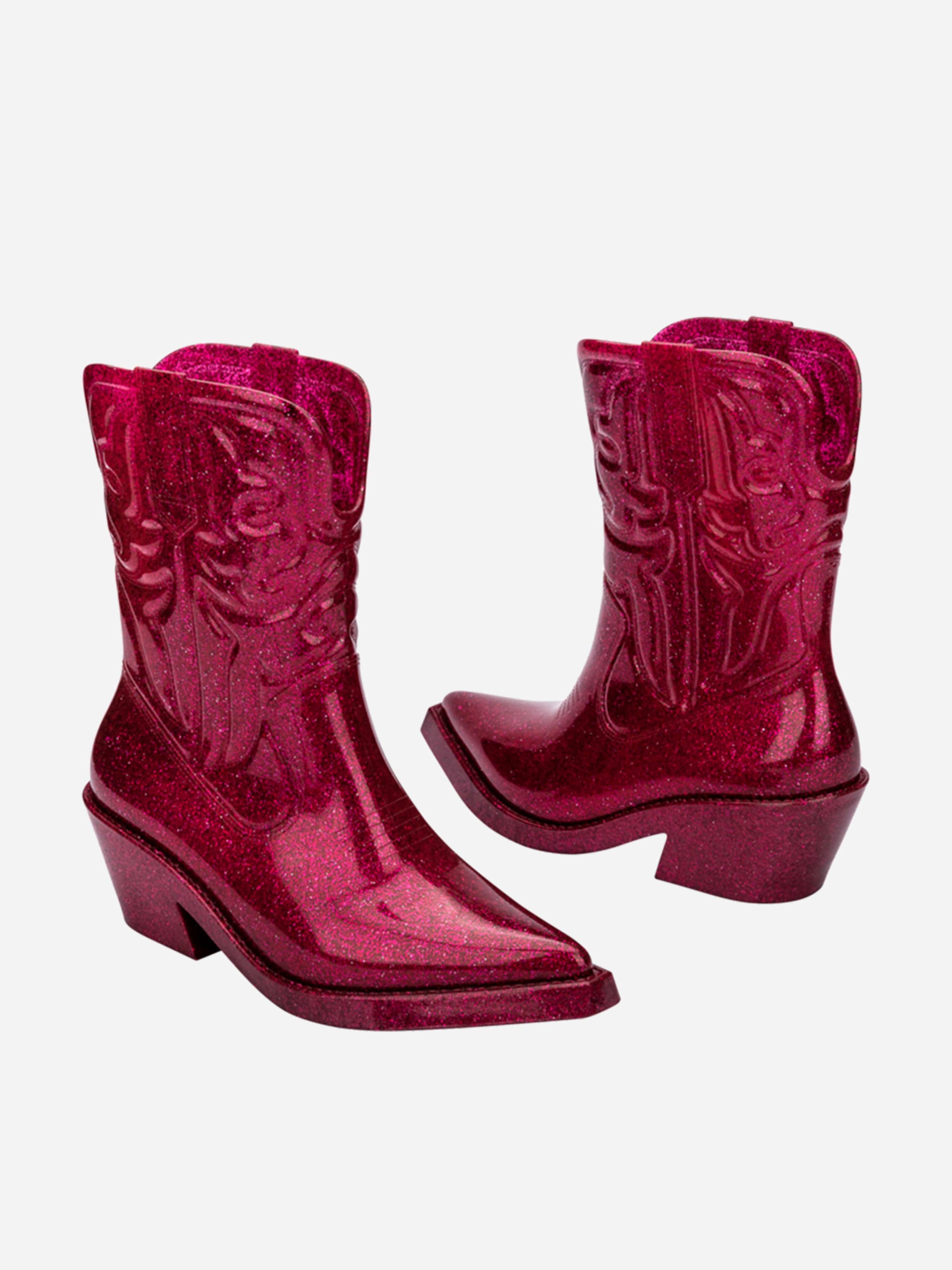 Now Trending Mini Melissa Girls Texas Boots in Pink