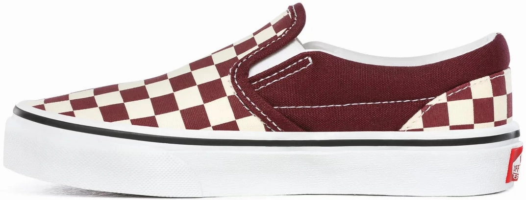 Neoprene Vans Kids Classic Slip-On (Checkerboard) Port Royale/True White