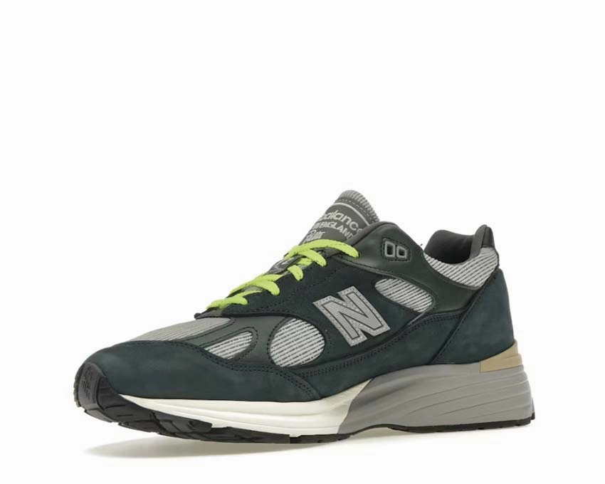 Branded, Clutch With Magnetic Snap Closure New Balance 991v2 Made in UK Patta "Sea Moss"