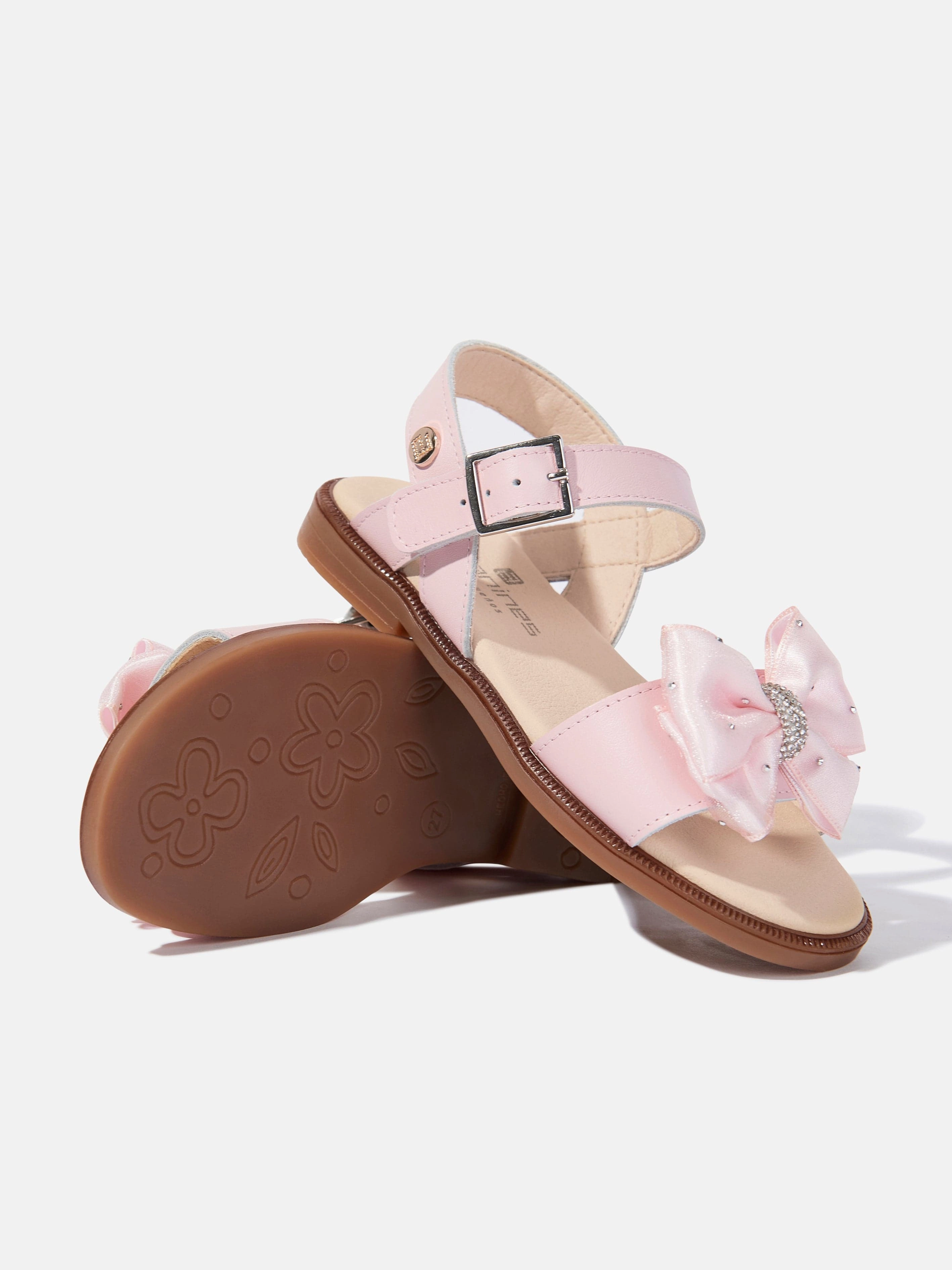 Click To Buy Andanines Girls Bow Sandals in Pink