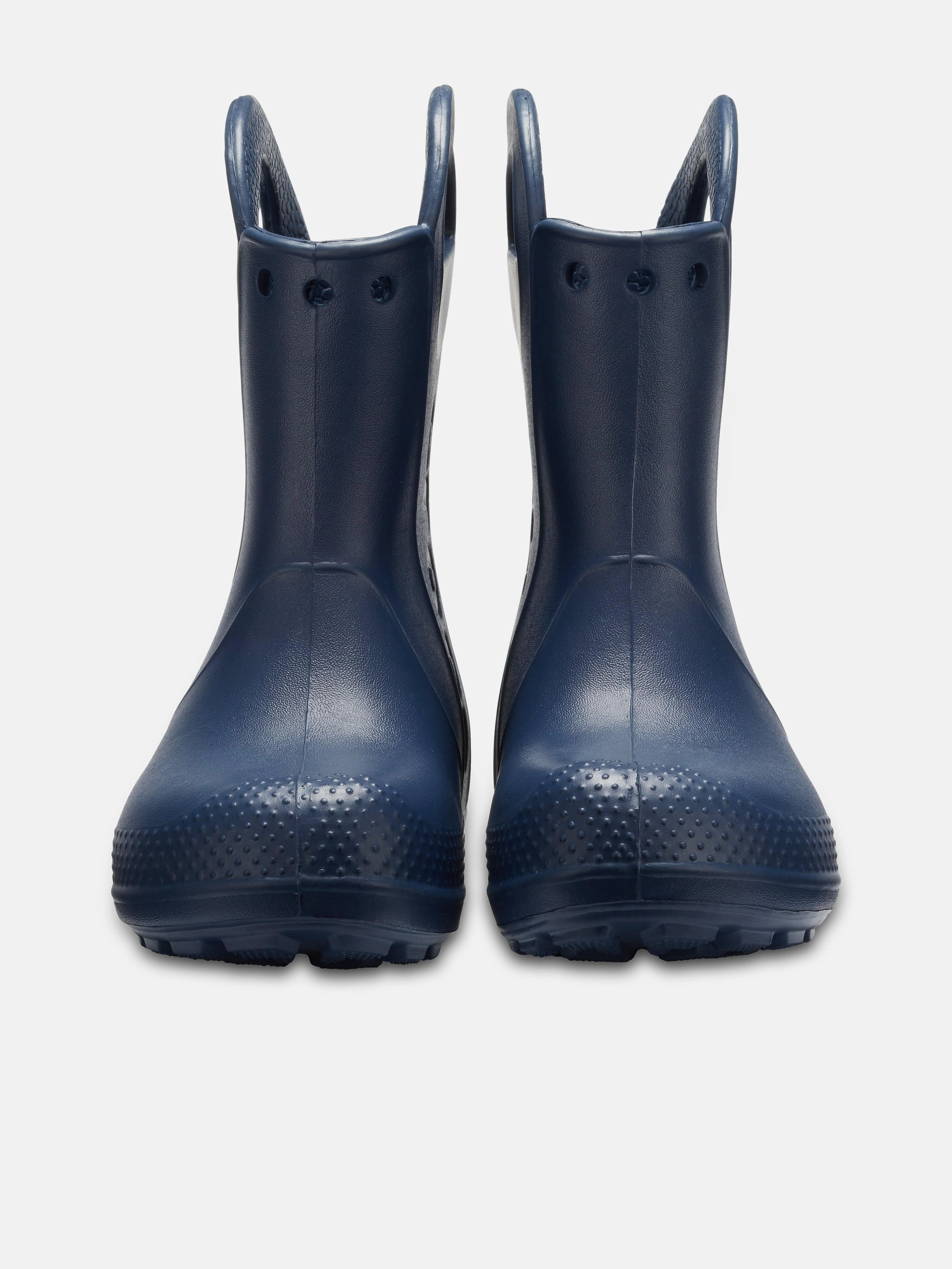 Oversized Crocs Kids Handle It Rain Boots in Navy Experience The Best