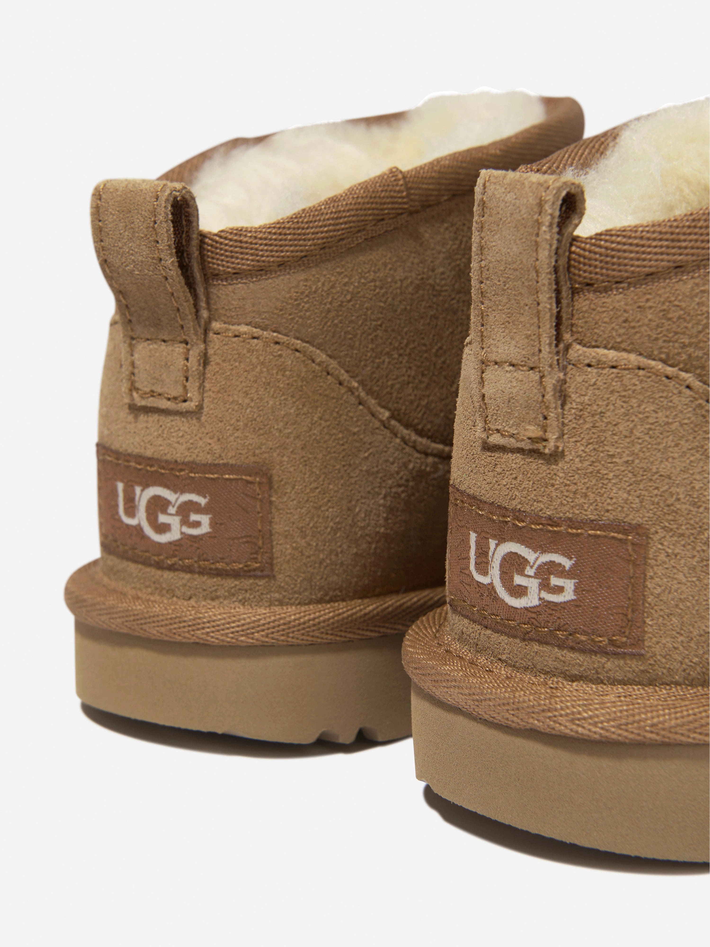 Outfit For The Weekend UGG Kids Classic Ultra Mini Boots in Brown Nylon Waterproof Backpack