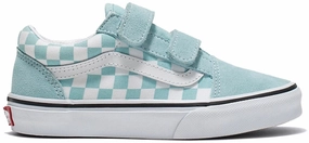 Outdoor Selection Vans Kids Old Skool V Checkerboard Canal Blue Traditional design deal Hurry Before It Sells