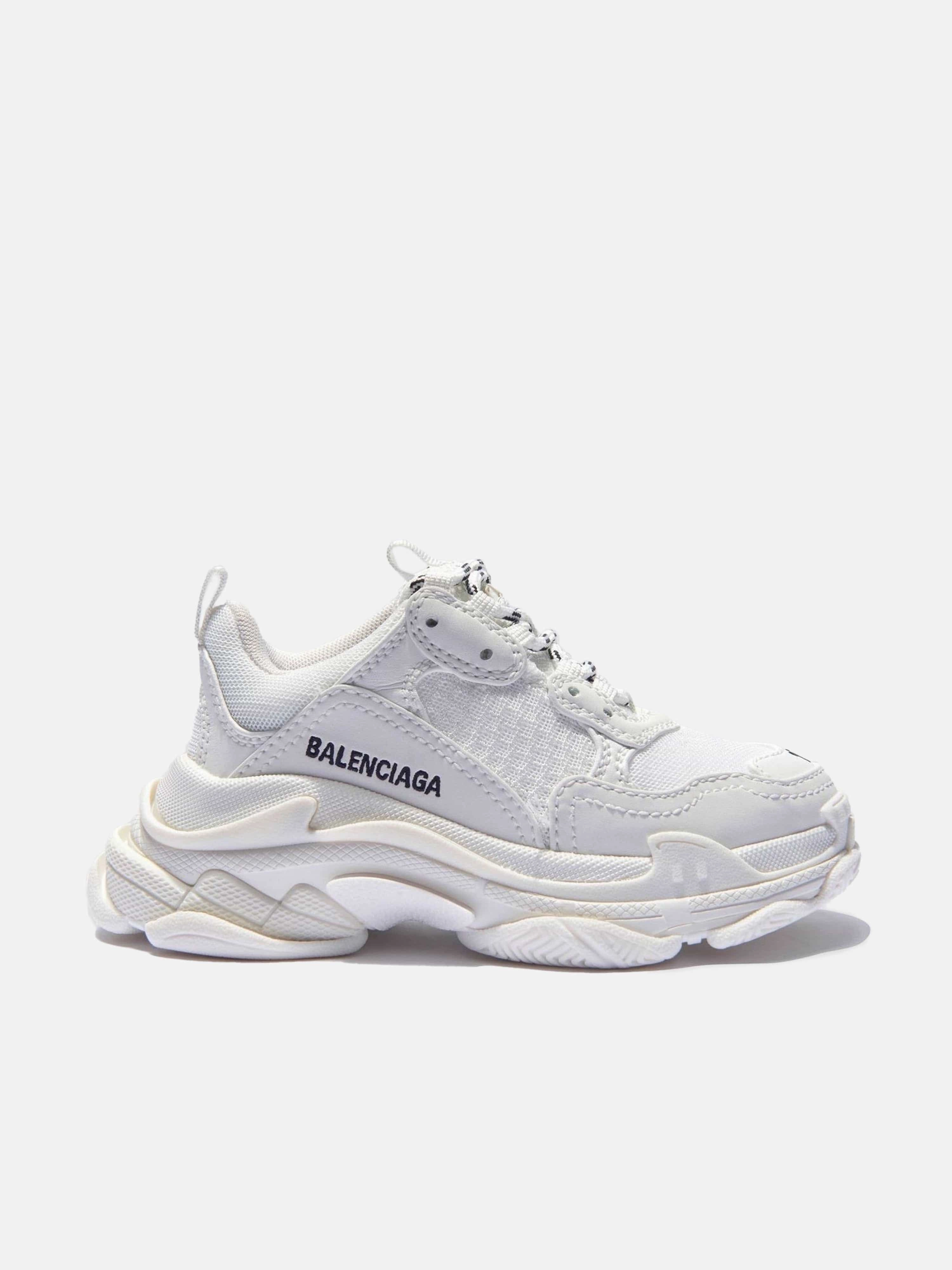 Trolley Sleeve Own It Instantly Balenciaga Kids Triple S Trainers in White Corporate deal