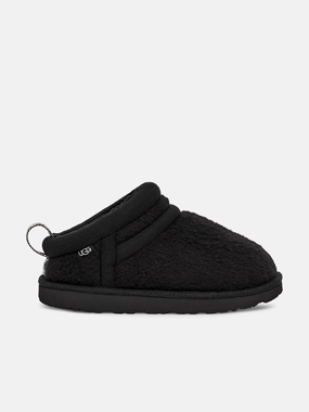Own It Now UGG Kids Astro Ultra Slippers in Black Tablet Pocket Quick Access Pocket, Be First In Line
