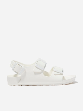 Today Only Offer Participate Now BIRKENSTOCK Kids Milano Eva Sandals in White Issue Solved Versatile Functionality