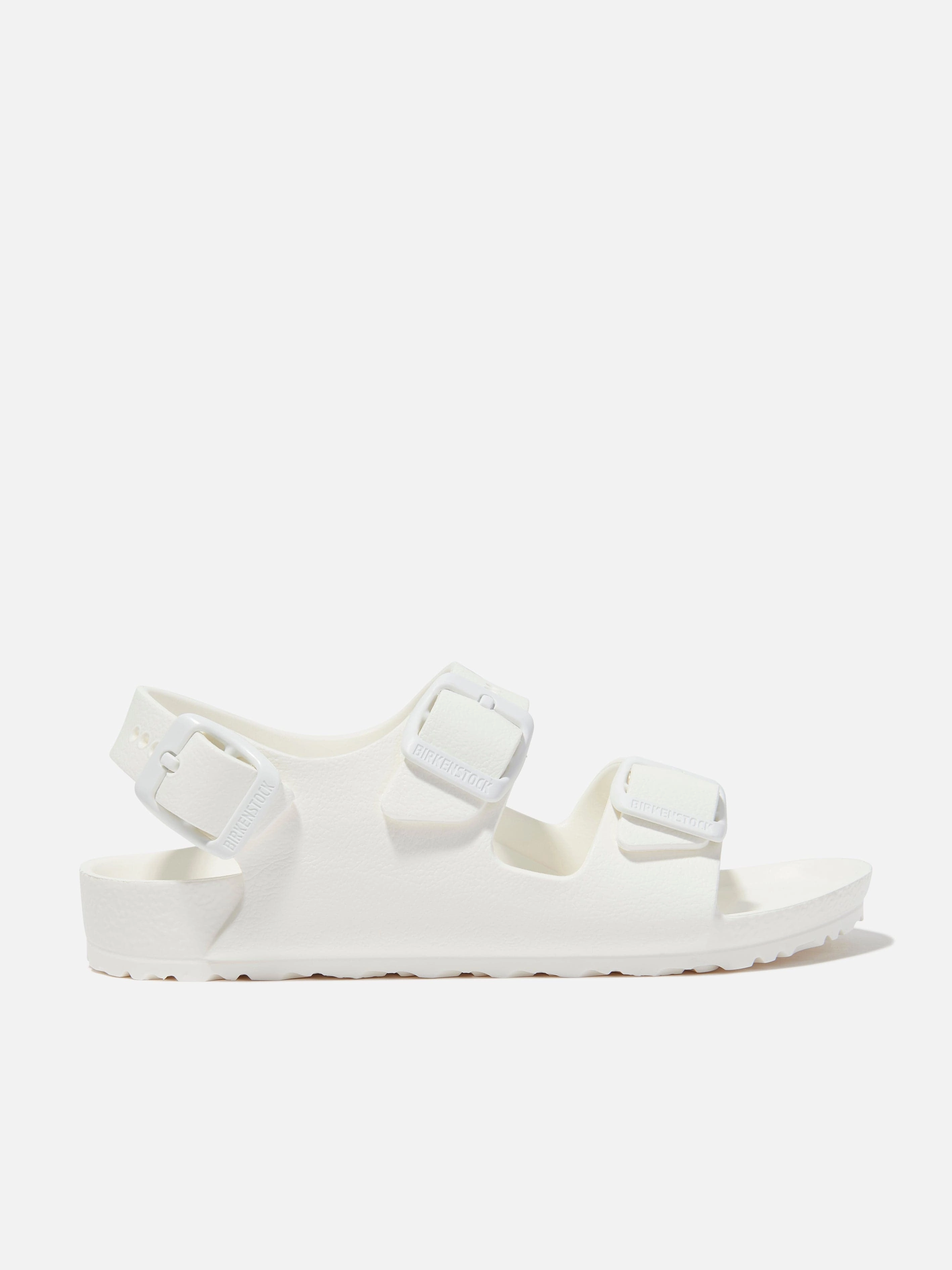 Today Only Offer Participate Now BIRKENSTOCK Kids Milano Eva Sandals in White Issue Solved Versatile Functionality