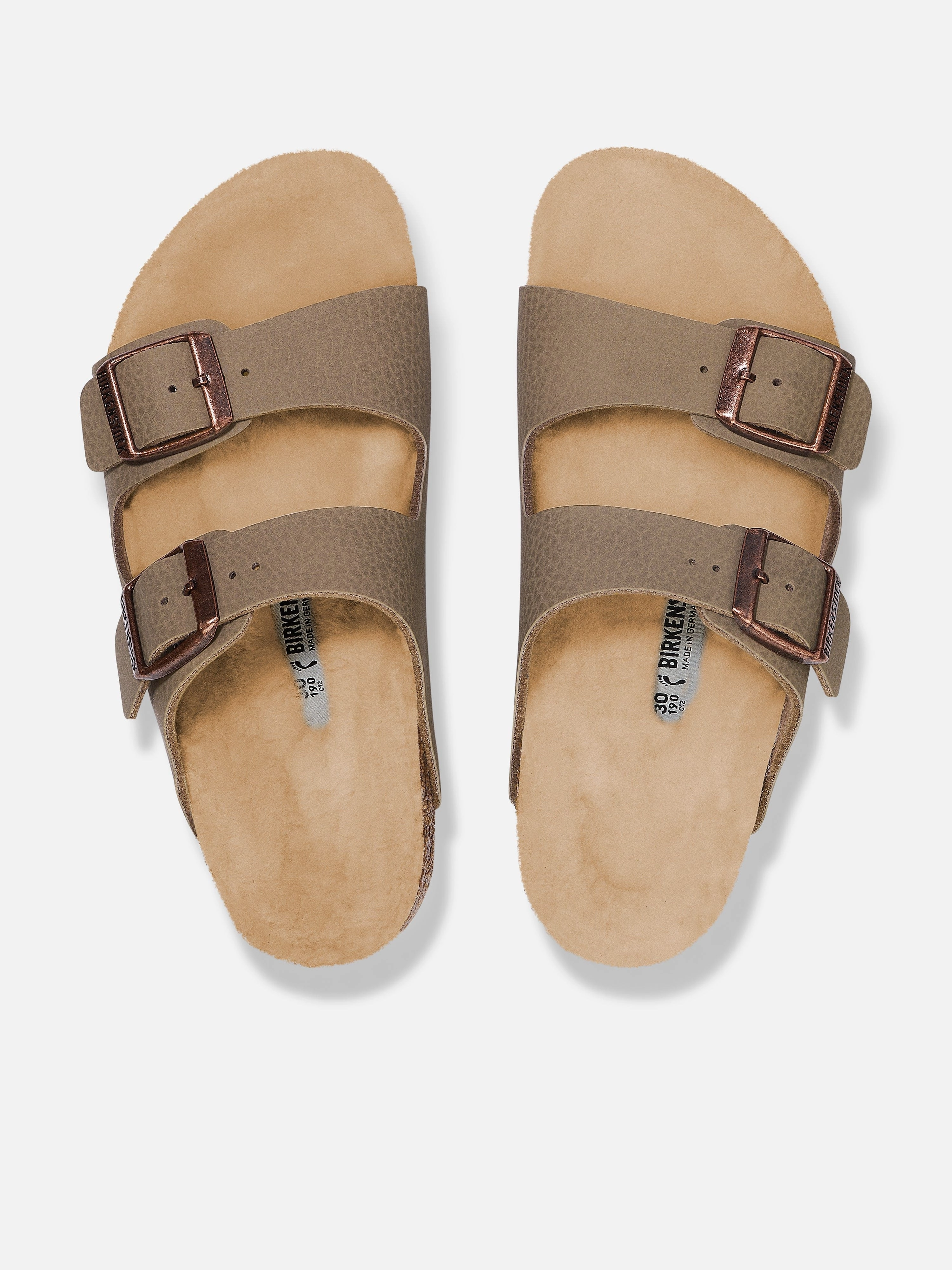 Browse & Buy Kids Arizona Shearling Sandals in Beige Rfid Blocking