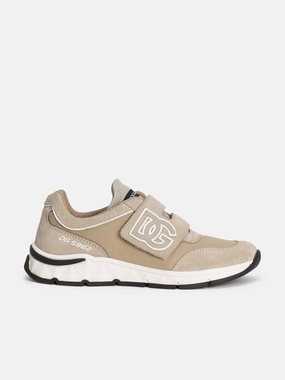 Get It Today, Handmade Perfection Percentage off Boys Suede and Mesh Trainers in Beige Easter offer
