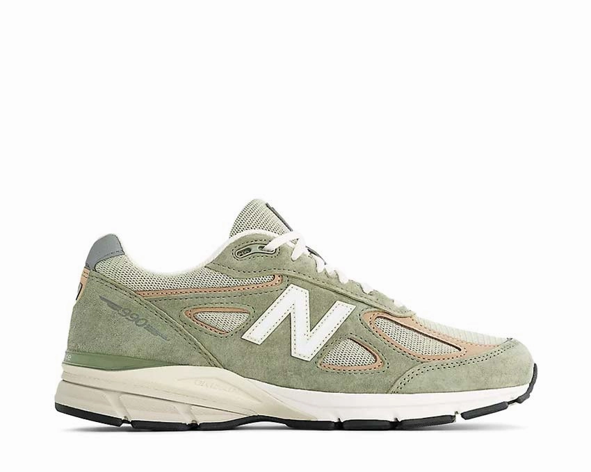 Style Meets Function Personalized Artwork New Balance 990v4 Made in USA Olive School use special