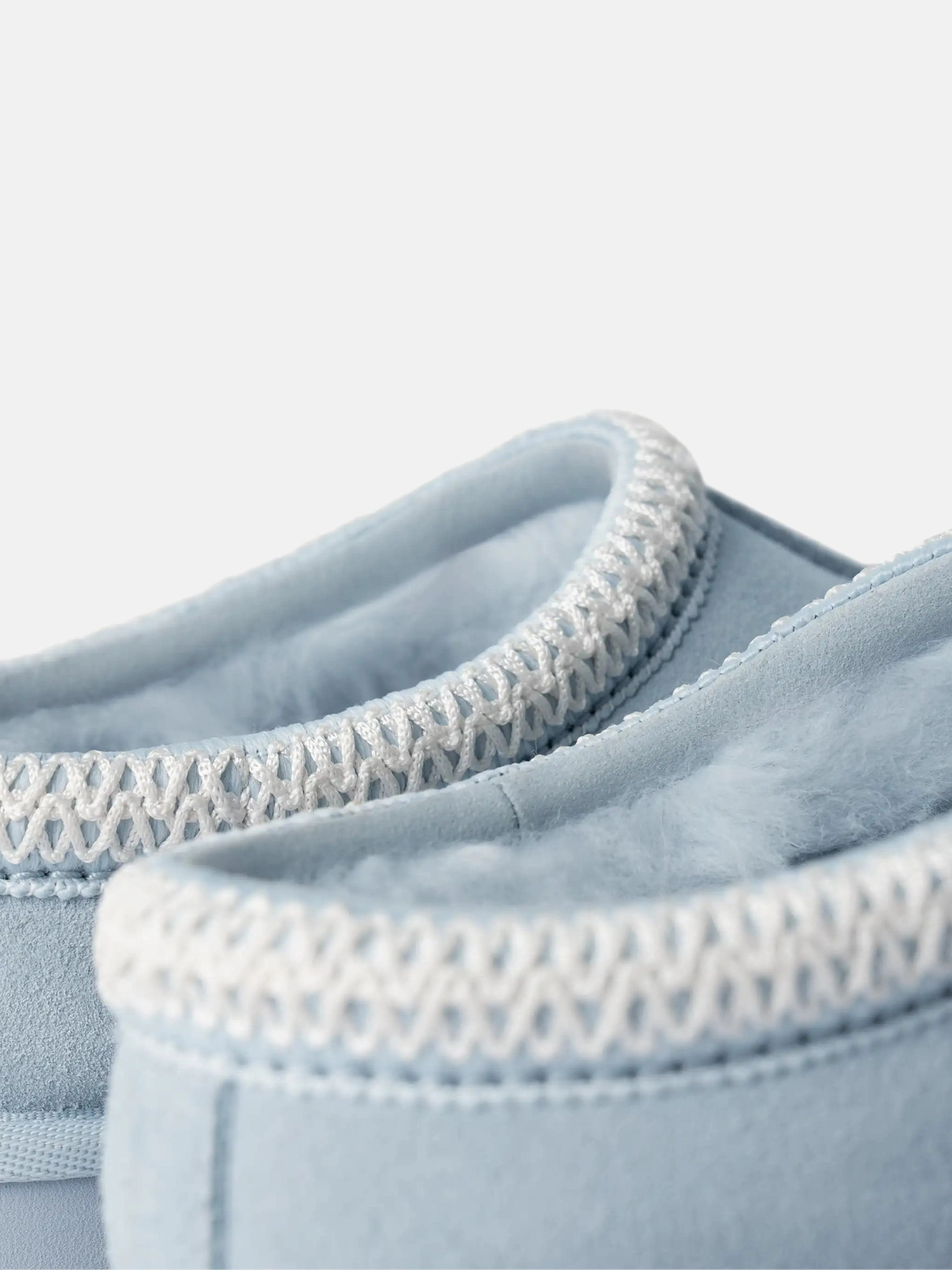 Everyday Luxury Kids Suede Tasman II Slippers in Blue