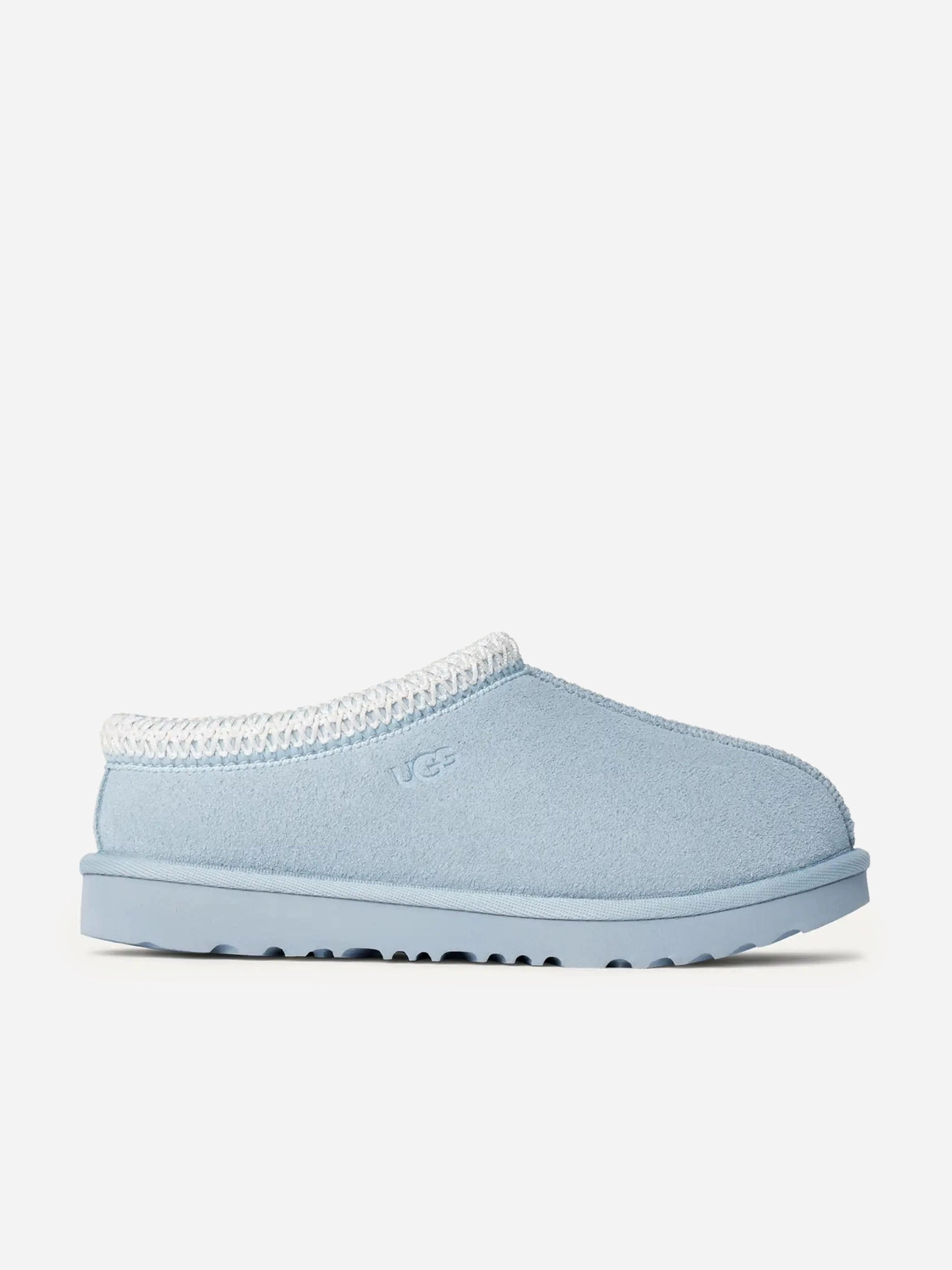 Designed For Everyday Use Personalized Design Kids Suede Tasman II Slippers in Blue Winter offer Fits Any Lifestyle