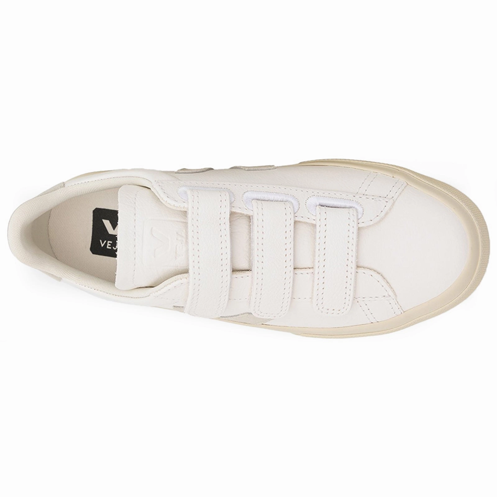 One Click Away, Chic Veja Recife Chromefree Leather Women's White Natural Fashion Trainers