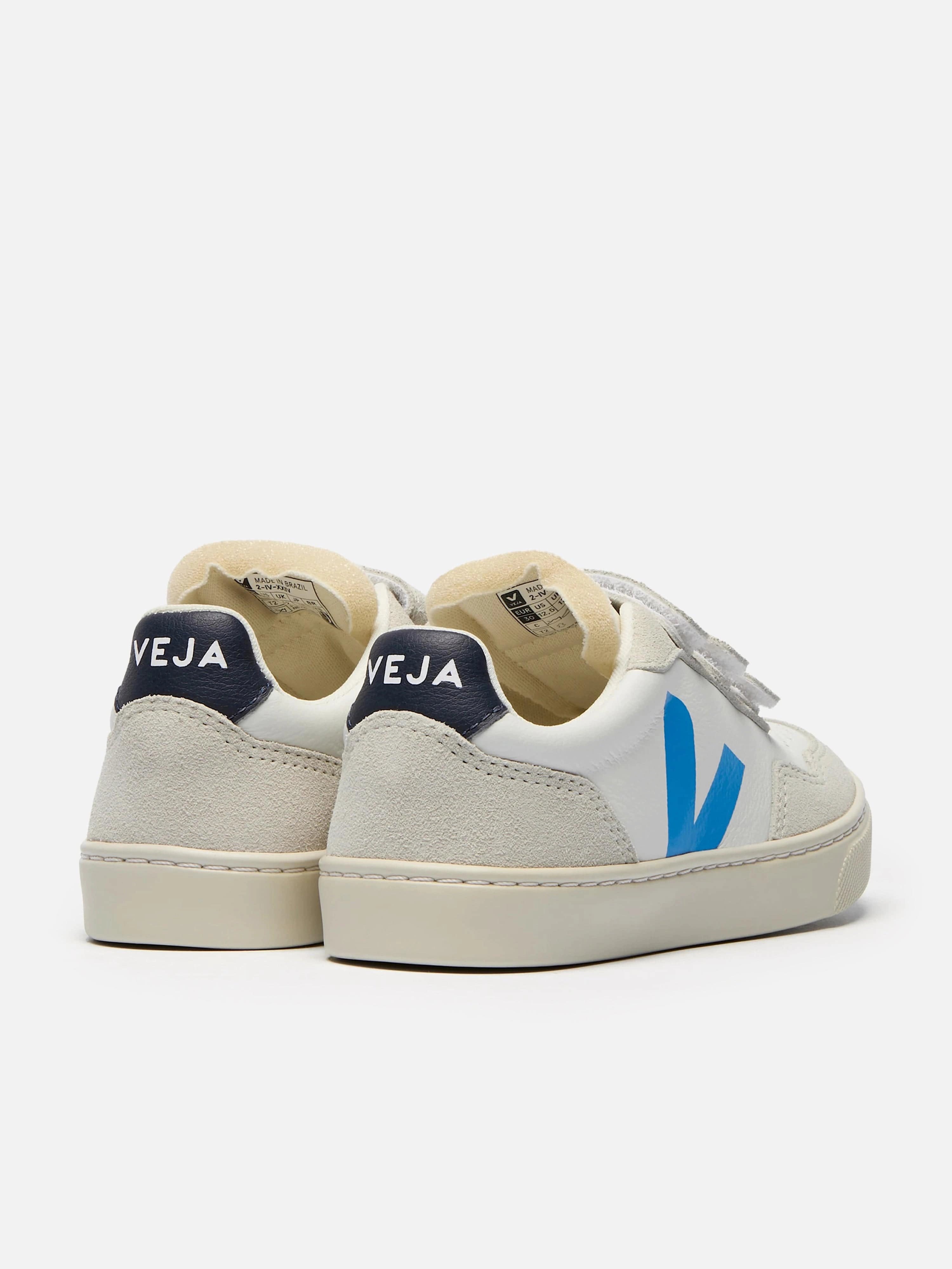 Reinforced Base Veja Kids O.T Leather Small V-90 Trainers in White