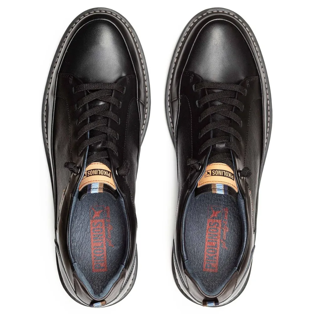 Pikolinos Berna Black Leather Shoe (Men's)