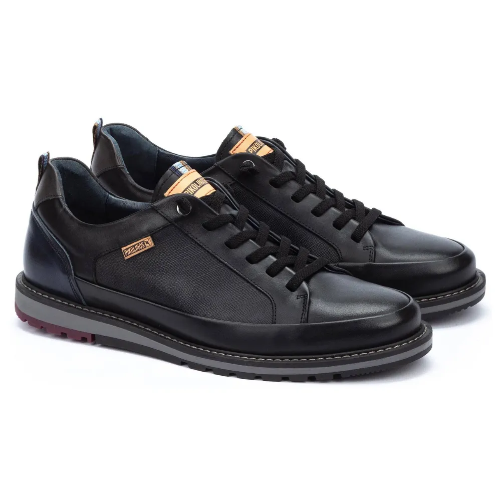 Pikolinos Berna Black Leather Shoe (Men's)