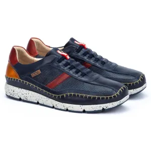 Pikolinos Fuencarral Blue Leather Sneakers (Men's)
