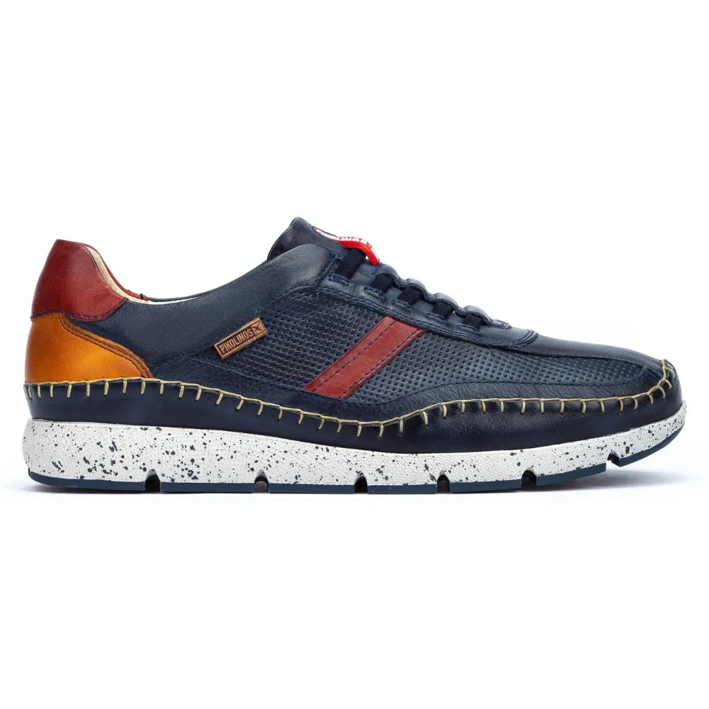Pikolinos Fuencarral Blue Leather Sneakers (Men's)