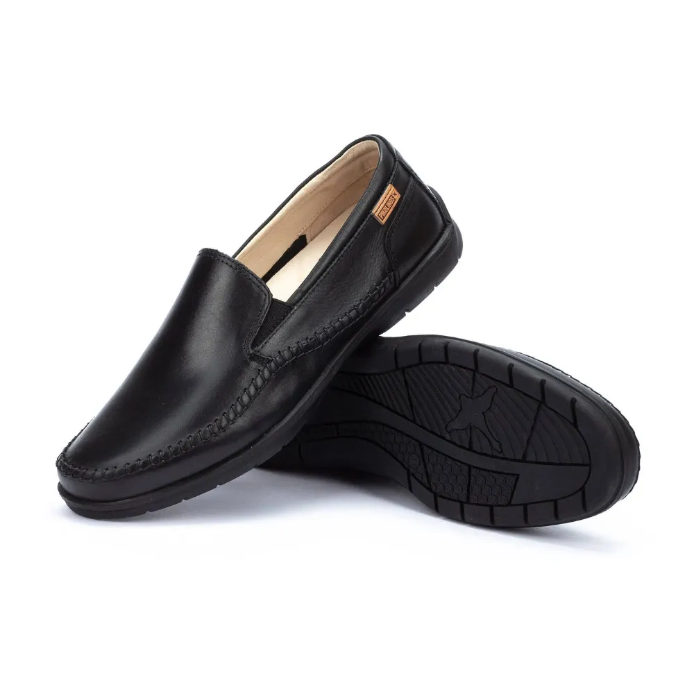 Pikolinos Marbella Black Leather Slip-On Shoe (Men's)
