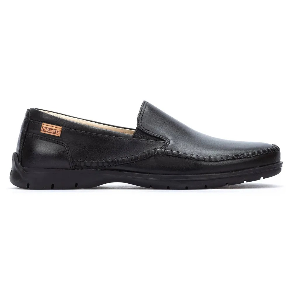 Pikolinos Marbella Black Leather Slip-On Shoe (Men's)
