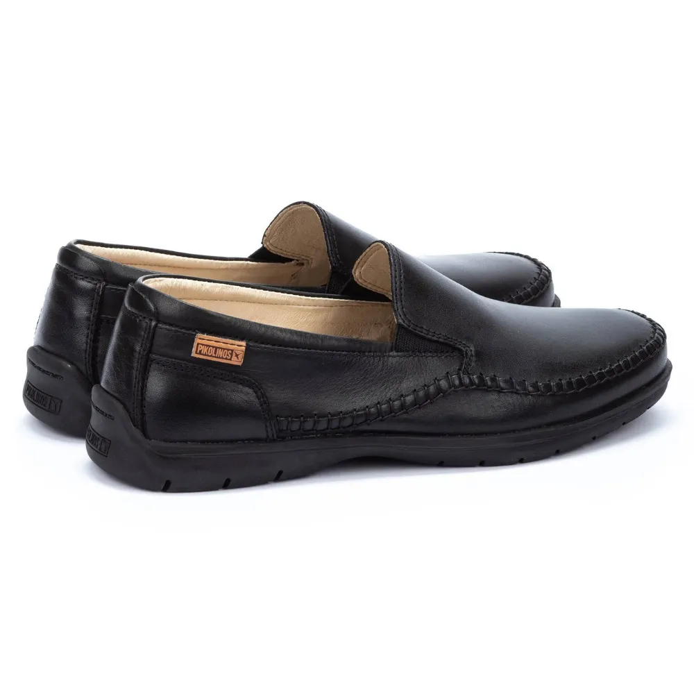 Pikolinos Marbella Black Leather Slip-On Shoe (Men's)
