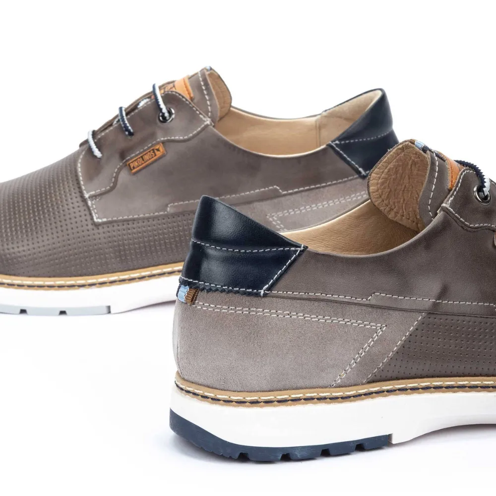 Pikolinos Olvera Dark Grey Leather Shoe (Men's)