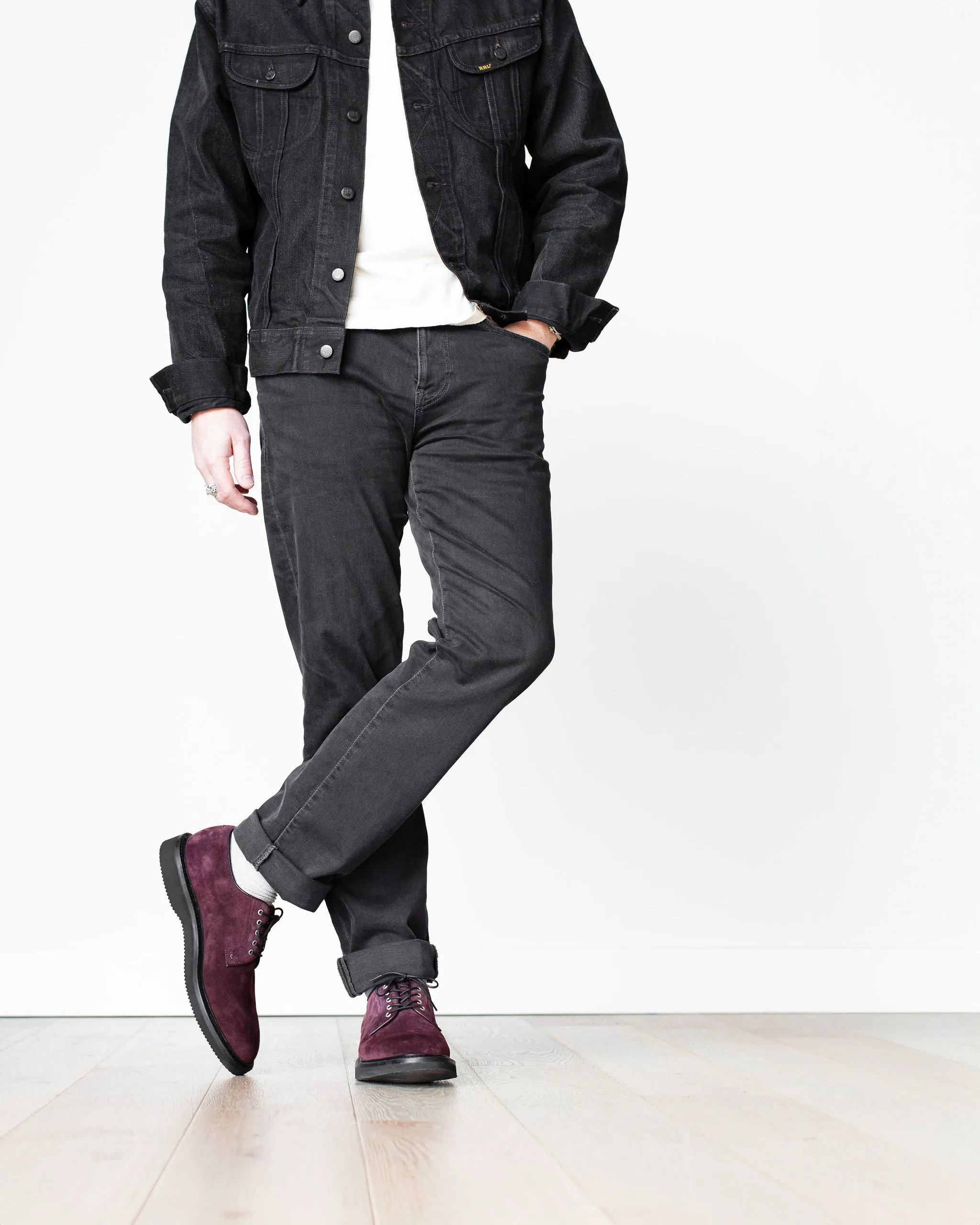 Plain Toe Berry Suede