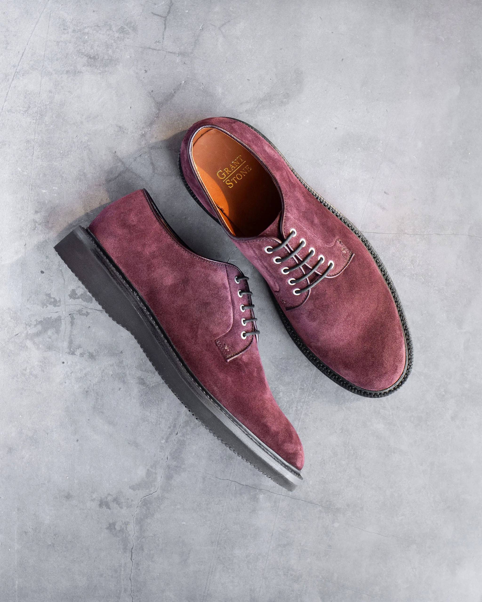 Plain Toe Berry Suede