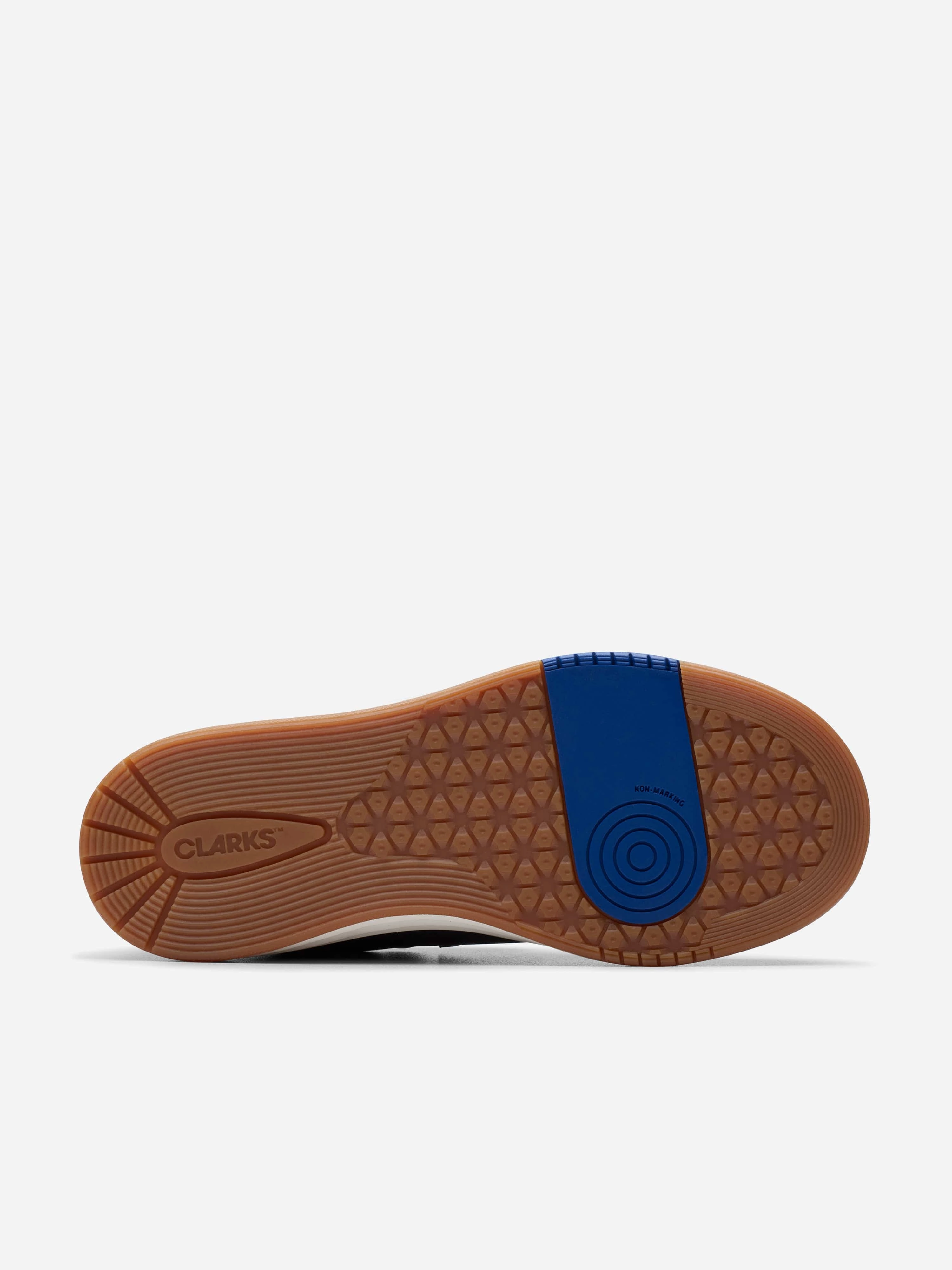 Instant Buy Clarks Kids Leather Urban Solo Trainers in Navy