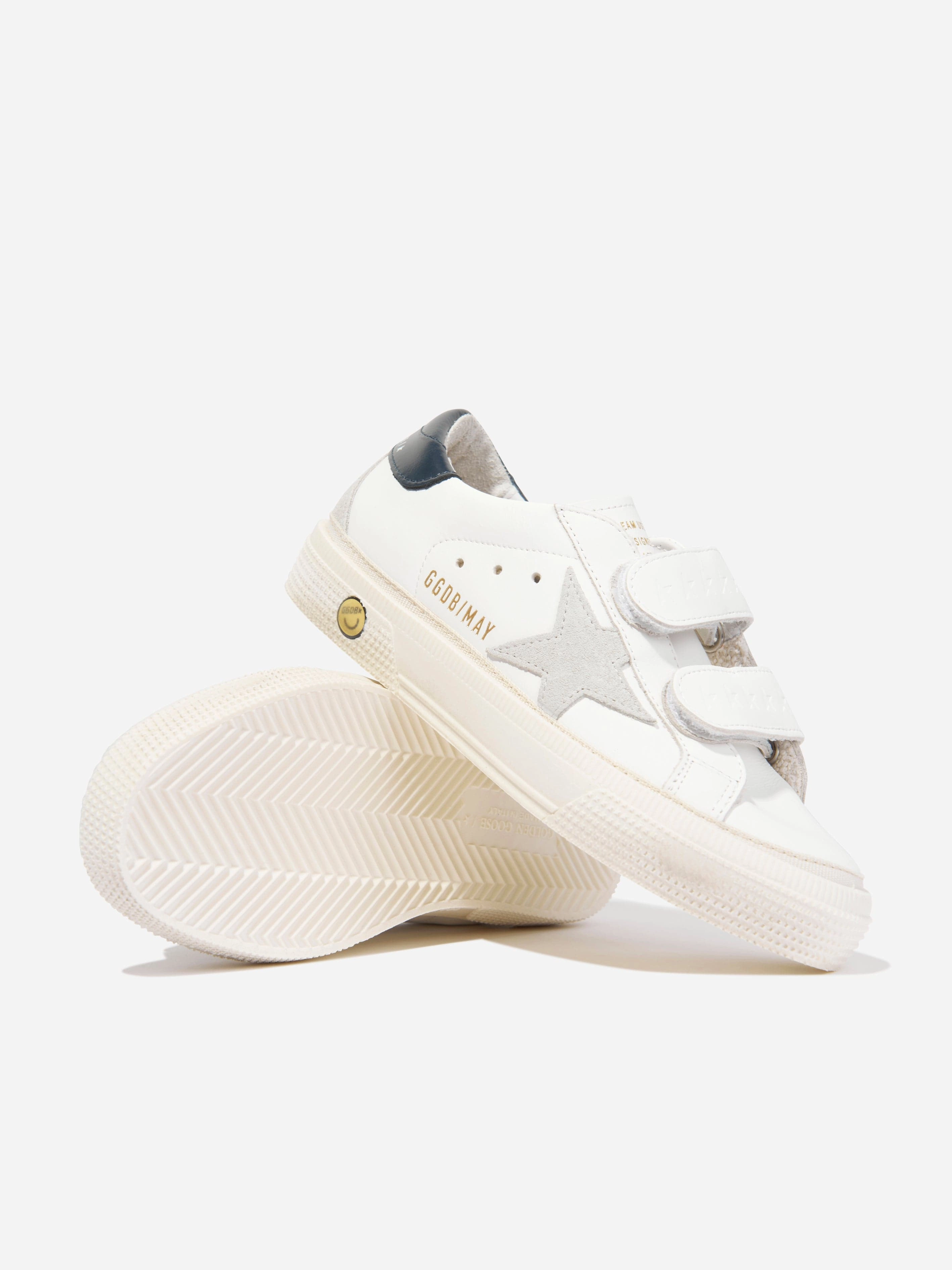 Golden Goose Kids Leather Star May School Trainers in White Crafted For Style, TodayS Special