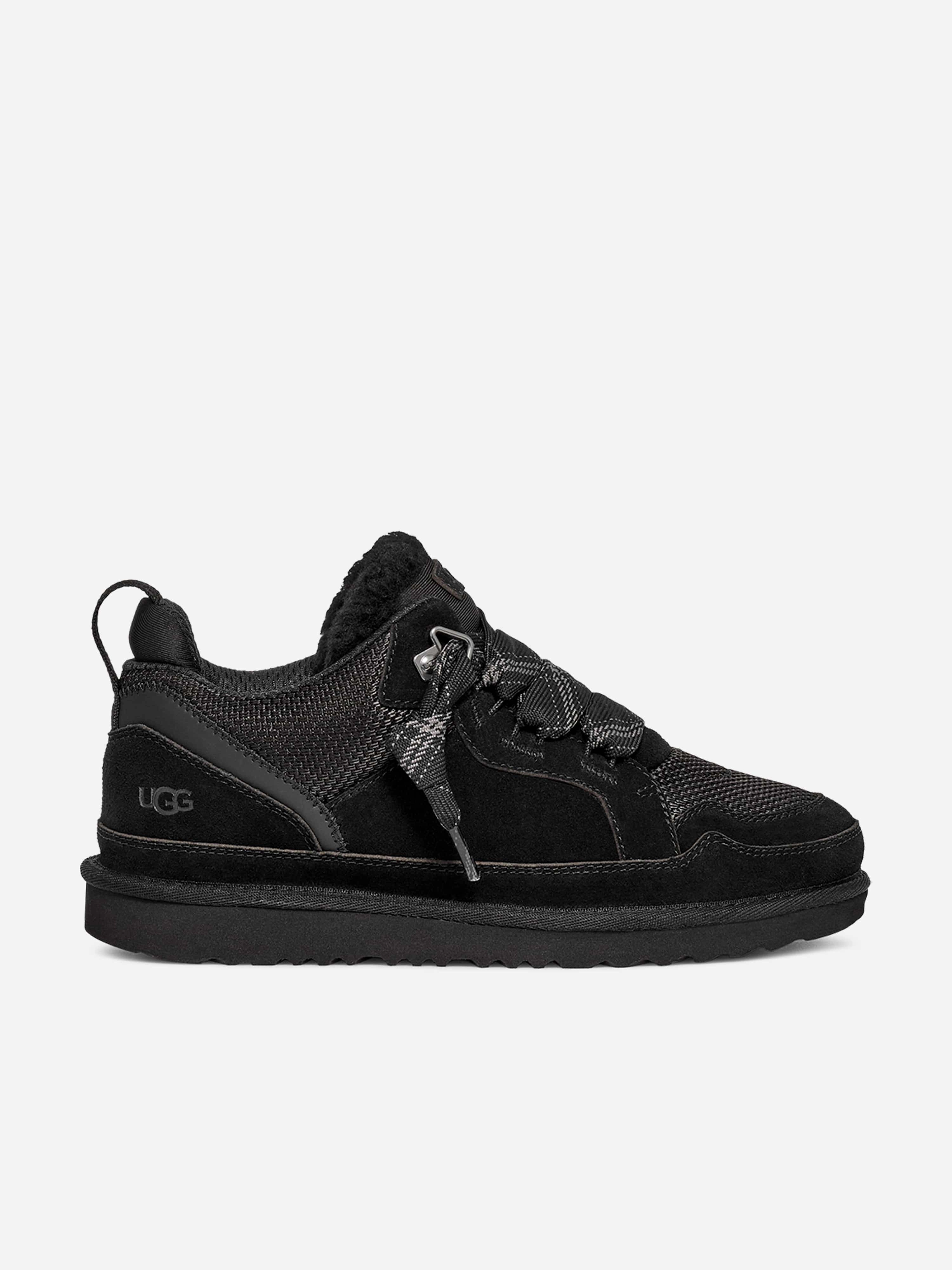 Crafted For Style, Synthetic, Right For You Points Exchange Reward UGG Kids Lowmel Trainers in Black Fire-resistant material deal