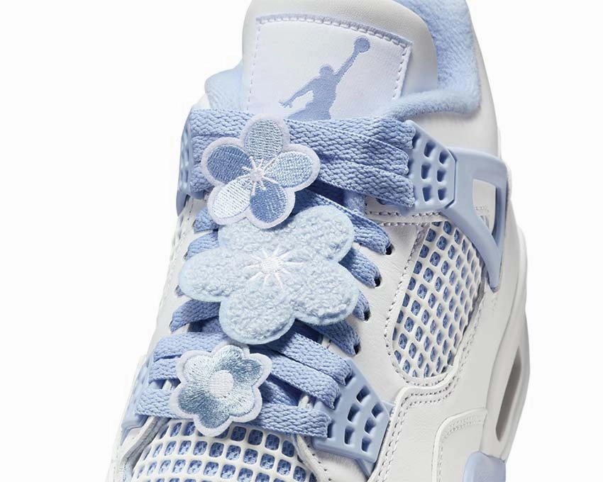 Air Jordan 4 Retro W "Forget Me Not" Branded, Metallic Leather, New Season Drop