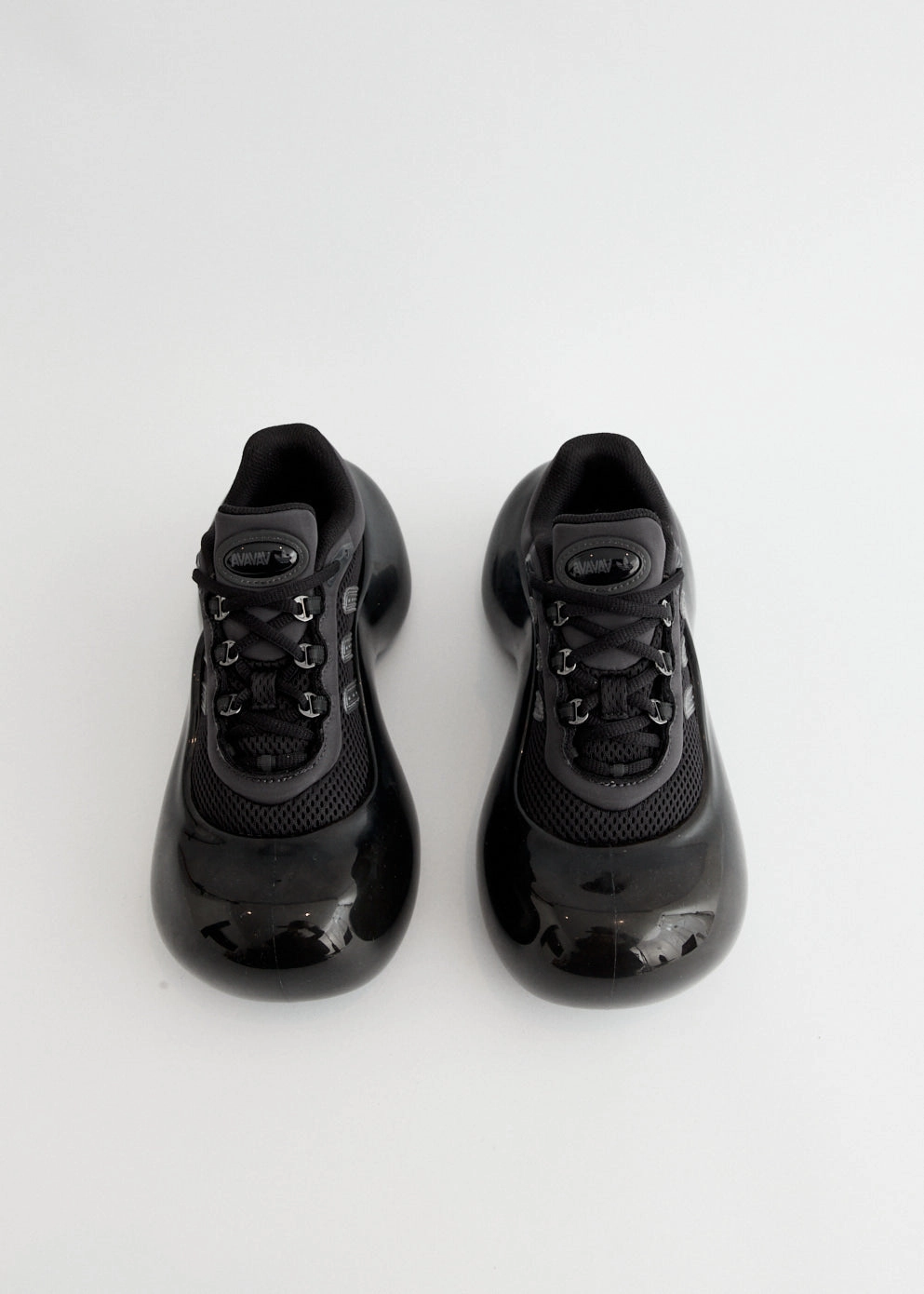 x Avavav Women's Moonrubber Megaride 'Core Black' Sneakers Looks That Wow