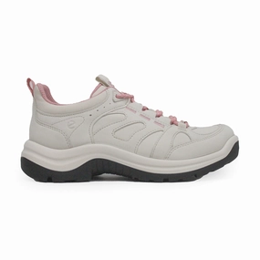 Soft And Breathable Popular style deal Ecco Offroad 822383 Nubuck Leather Women's Outdoor Limestone Old Rose Trainers Quick Handling Affordable And Reliable