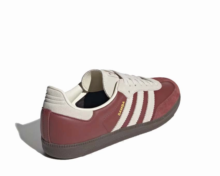 Zipper Closure, Collapsible Adidas Samba OG "Preloved Ruby"