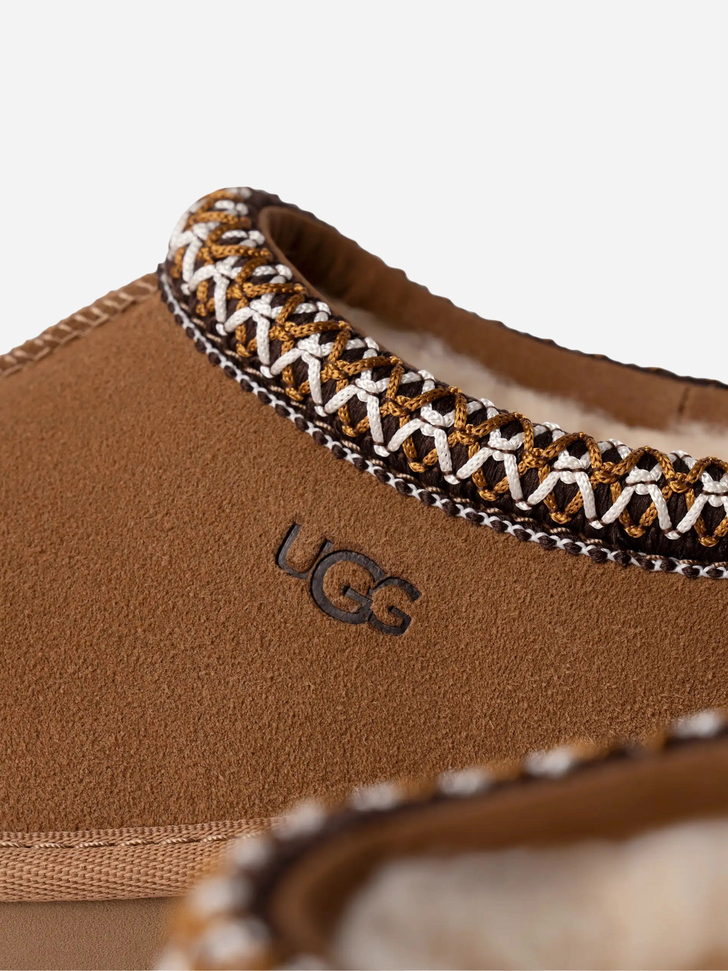 Kids Suede Tasman II Slippers in Chestnut Leather Satchel Handbag